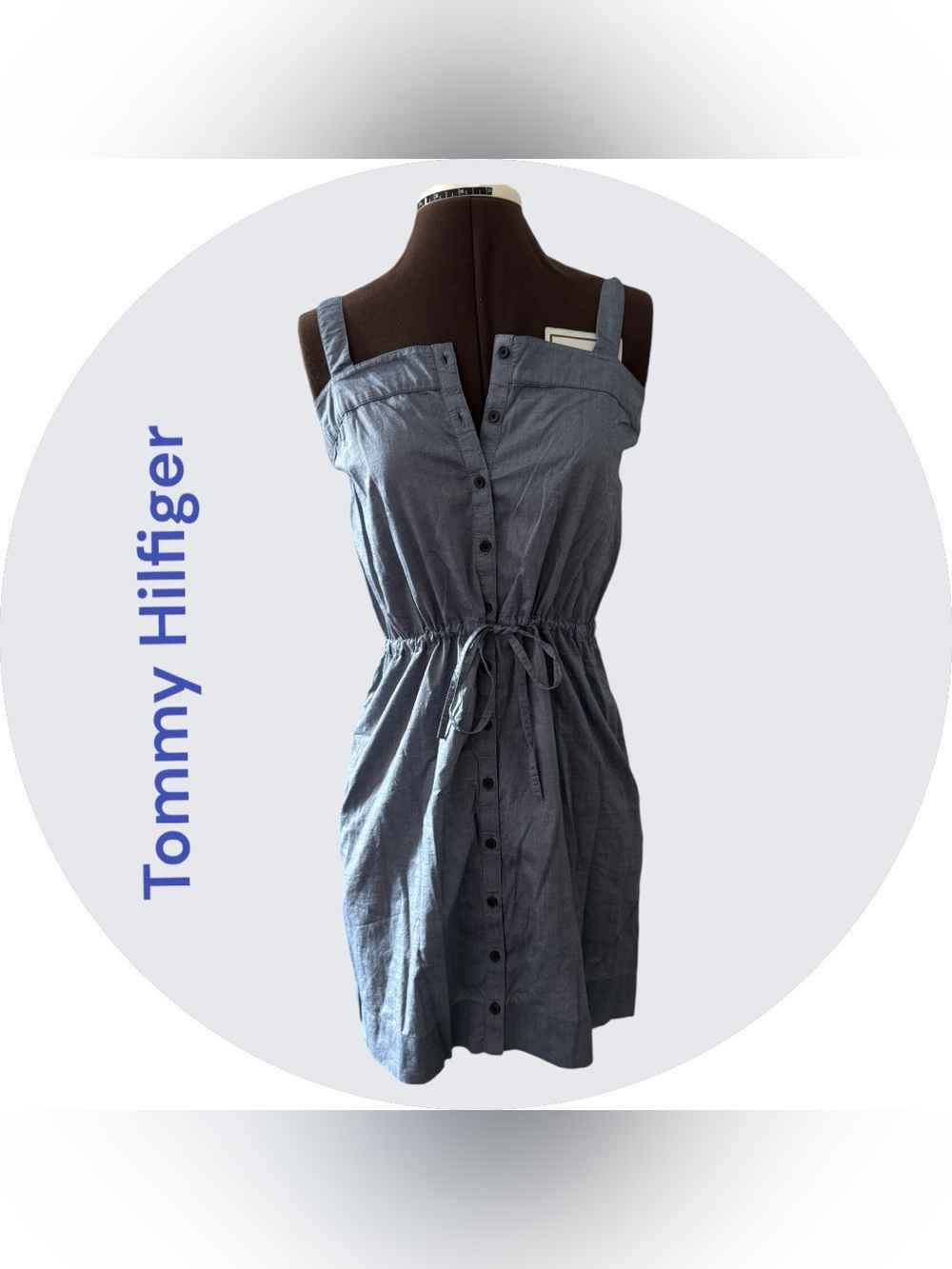Women’s Tommy Hilfiger Button-Front Drawstring Sundress